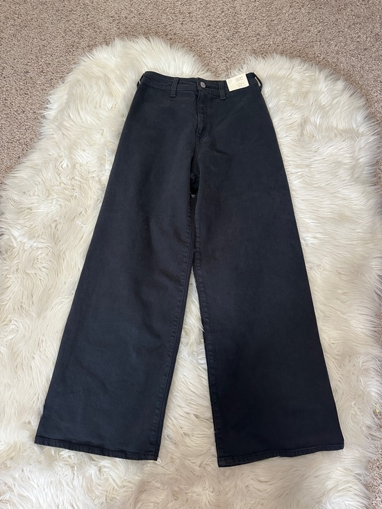 Universal Thread Denim - NWT Universal Thread Sailor Black Wide-Leg High-Rise Jeans